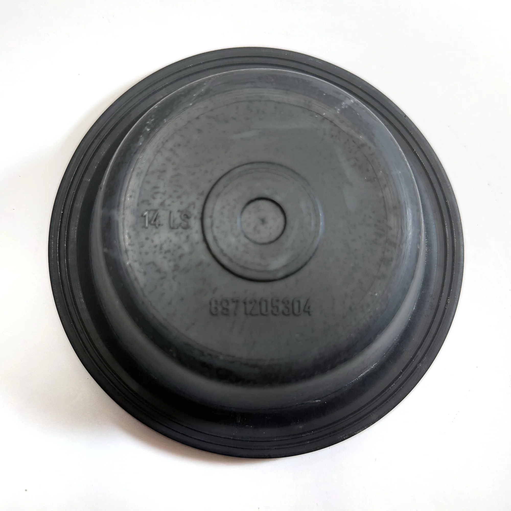Viaforta VF-14LS — Type 14 long stroke air brake chamber diaphragm — front face, with the moulded part number