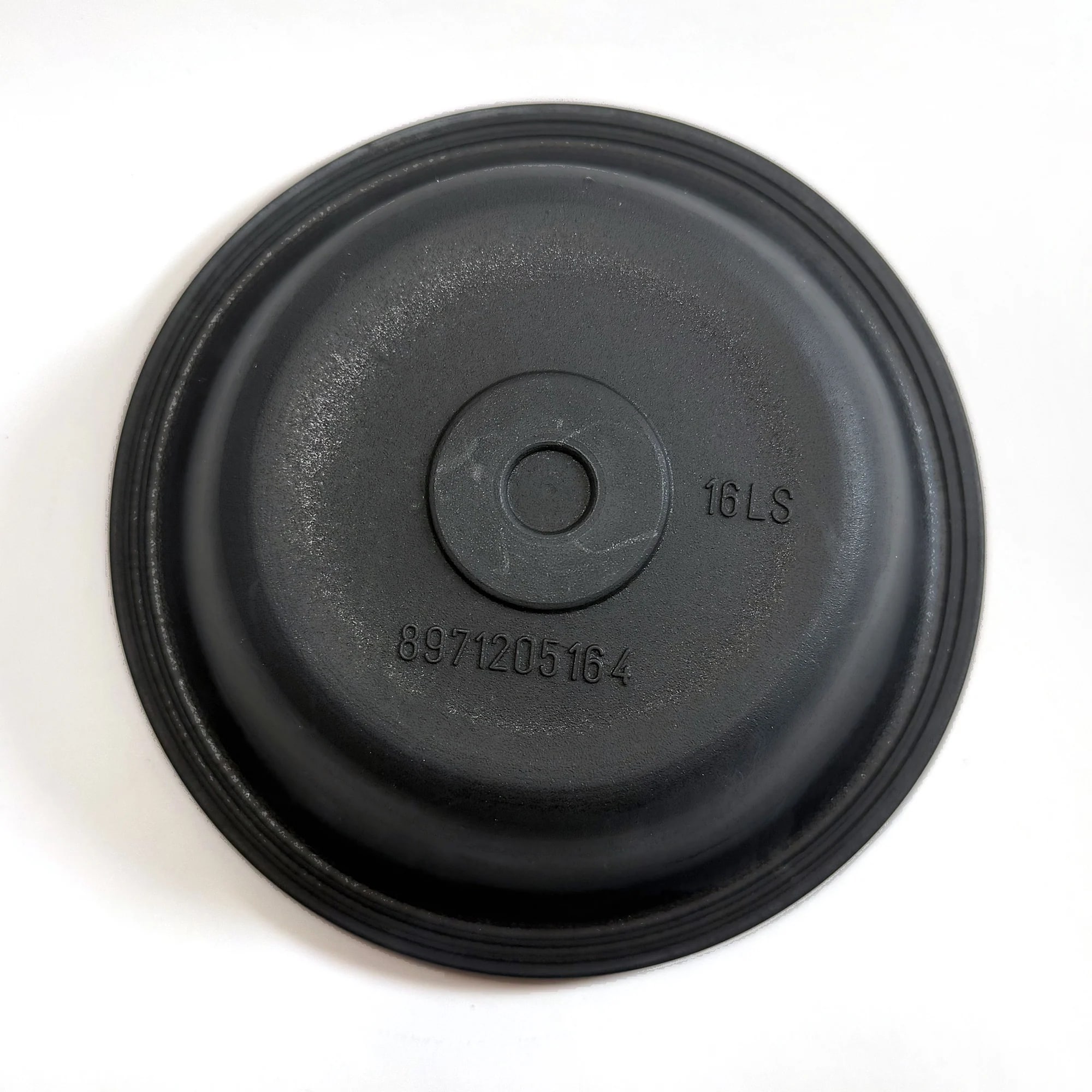 Viaforta VF-16LS — Type 16 long stroke air brake chamber diaphragm — front face, with the moulded part number