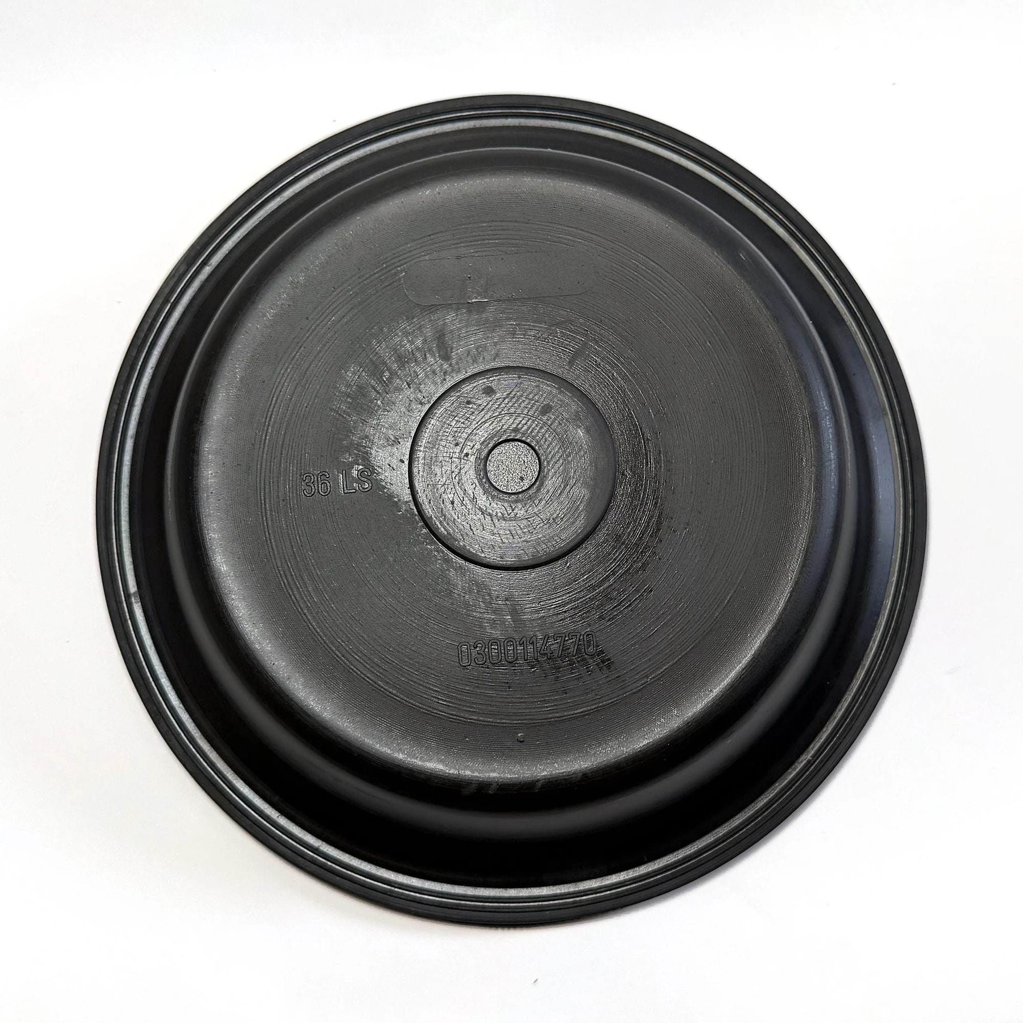 Viaforta VF-36LS — Type 36 long stroke air brake chamber diaphragm — front face, with the moulded part number